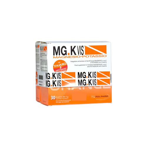 Promozione MgkVis 45 bustine, gusto arancia e limone, Farmacia Strazzeri Carlentini